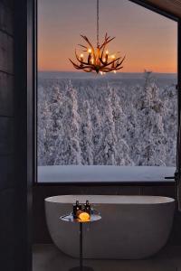 Black Villa, Aurora View Bath & Sauna, Private Design Villa in Lapland