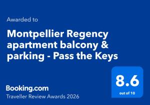 Montpellier Regency apartment balcony & parking - Pass the Keys