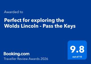 Perfect for exploring the Wolds Lincoln - Pass the Keys