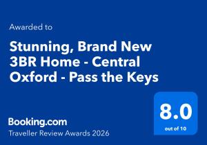 Stunning, Brand New 3BR Home - Central Oxford - Pass the Keys