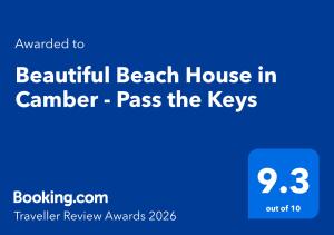 Beautiful Beach House in Camber - Pass the Keys