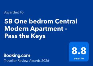 5B One bedrom Central Modern Apartment - Pass the Keys