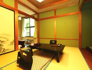 Rum i japansk stil med eget badrum