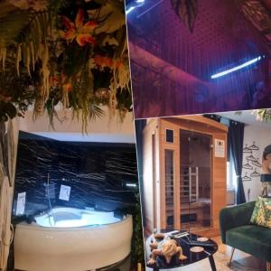 Spa-Sauna-Ciel de pluie tropicale-Crémant- Nuit Romantique - Escapade Mâconnaise