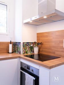 T3 lumineux à Six Fours, vue mer, garage