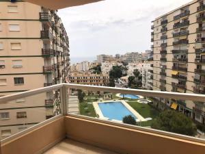 Mediterranean apartment near the beach with seaview, pool & balcony