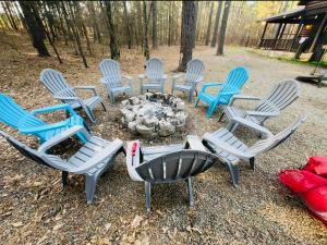 2miles Choctaw Landing, 6BR Cabin, HotTub, Firepit
