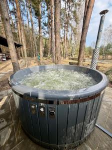 Kurort Mirowice-domek w lesie, z balią z jacuzzi i hydromasażem