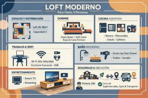 Loft de negocios con Wi-Fi de alta velocidad