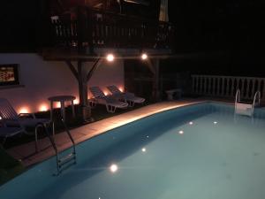 Poolside Bliss Near Lake