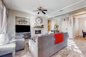 Luxury home with an enclosed yard pool pool spa