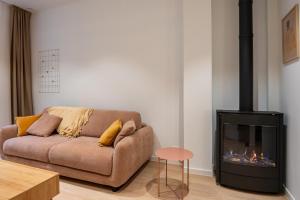 Stylish Coastal Apartment with Fireplace & Terrace in Oostende