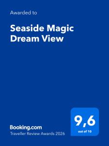 Magic Dream Sea View-Private Beachfront Terrace