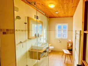 Ferienhaus Winterbergblick, Nationalpark Sächsische Schweiz, 5 Wohnungen und Gemeinschaftsraum, Boulderraum und Sauna im Haus