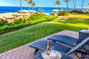 KBM Resorts FREE CAR Kapalua Bay Villa Ocean view 2-Bedroom Condo with Short Walk to Beach KBV-14G4