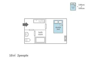 IYASHI KIYOMIZU GOJO -Double Room- Boutique Hotel 癒し 清水五条 ダブルルーム