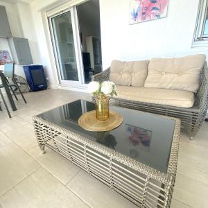 Joli T2 tout confort, piscine, superbe terrasse à 300m de la plage
