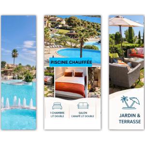 Le jardin de L Estérel FH007 -Piscines -Parking - climatisation - Rez-deJardin -Appartement en résidence de loisirs - plages