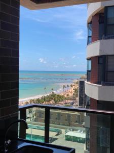 Apartamento vista mar 1 minuto da praia