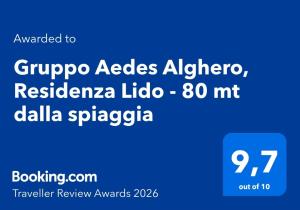 Gruppo Aedes Alghero, Residenza Lido - 80 mt dalla spiaggia img2
