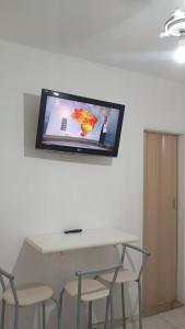 Apartamento em Santos na ponta da praia á beira mar