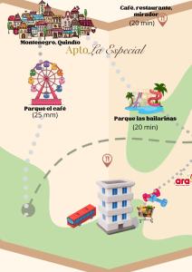 Apartamento cerca Parque del Café