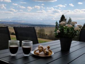 Sielanka Ponad Mgłami domek z balia i widokiem na Tatry
