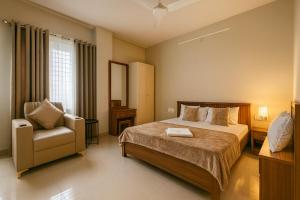 NK Luxe Apartments - Full Furnished 2BHKs with Kitchen, Hall, Wifi & Smart TV