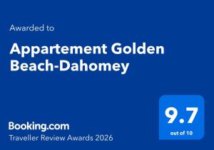Appartement Golden Beach-Dahomey