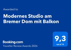 Modernes Studio am Bremer Dom mit Balkon