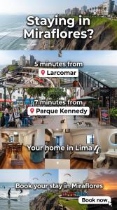 New apartment steps from Larcomar & Kennedy Park