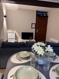 Appartement charmant hypercentre avec patio privé et parking