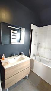 Spacieux studio avec baignoire wifi gratuit