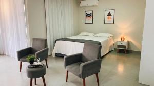 Flats Centro - Com ar condicionado, mobílias e enxovais novos e excelente qualidade