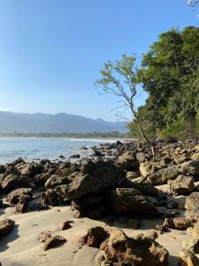 casa grande para temporada no litoral norte - boraceia são sebastião