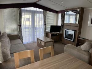 Caravan at Seton Sands, near Edinburgh and Berwick