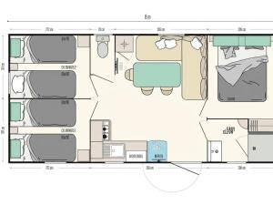 Mobil-home confortable avec terrasse à Saint-Gérons - API-1-52-1315