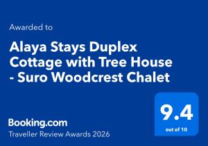 Alaya Stays Duplex Cottage with Tree House - Suro Woodcrest Chalet