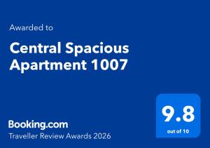 Central Spacious Apartment 1007
