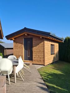 Holzhaus Zum Radekopf mit Whirlpool