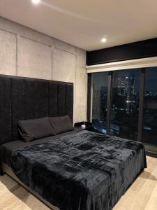 Luxury loft with tub and city view!