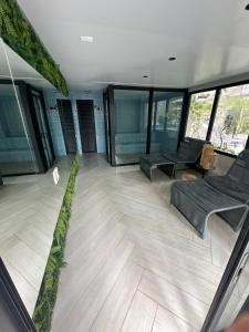 Modern Marista condo with lounge area and garage