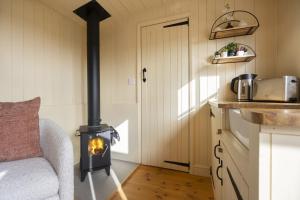 Riverside Shepherd’s Hut with Hot Tub