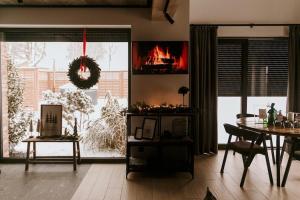 Holiday home, bedroom with bathtub, jacuzzi