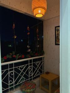 The Golden Mirror A Warm 1BHK with Balcony