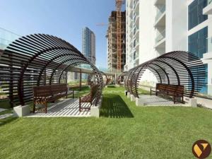 Vogue Vacation Homes, Arjan Skyz by Danube near Miracle Garden, Studio Apartment with Balcony and City View, Access toAmenities