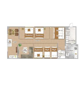 目黒8 For Family Group, Easy access to Shibuya 10ppl 西小山駅近で10名までOK