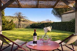 Chambre du Palat climatisée, vue sur les vignobles St-Émilion
