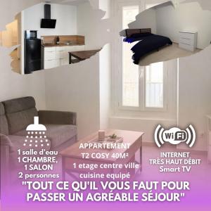logis des Adhemar ,apparts cosy centre ville ,sejour-tricastin