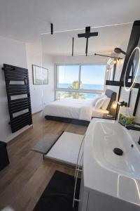 BlueParadise, T2 en Duplex, 4 personnes, AC, Vue Mer & Terrasse